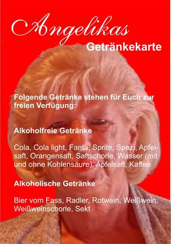 Speise-, Menü- und Getränkekarten